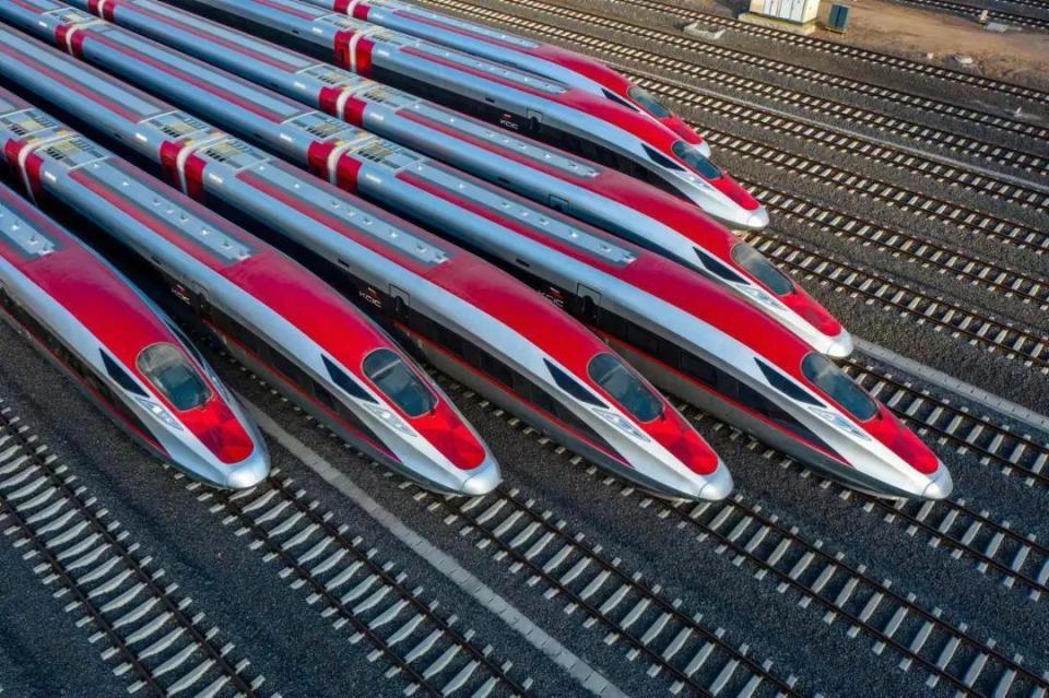 ?雅萬高鐵動車組。中國中車供圖。