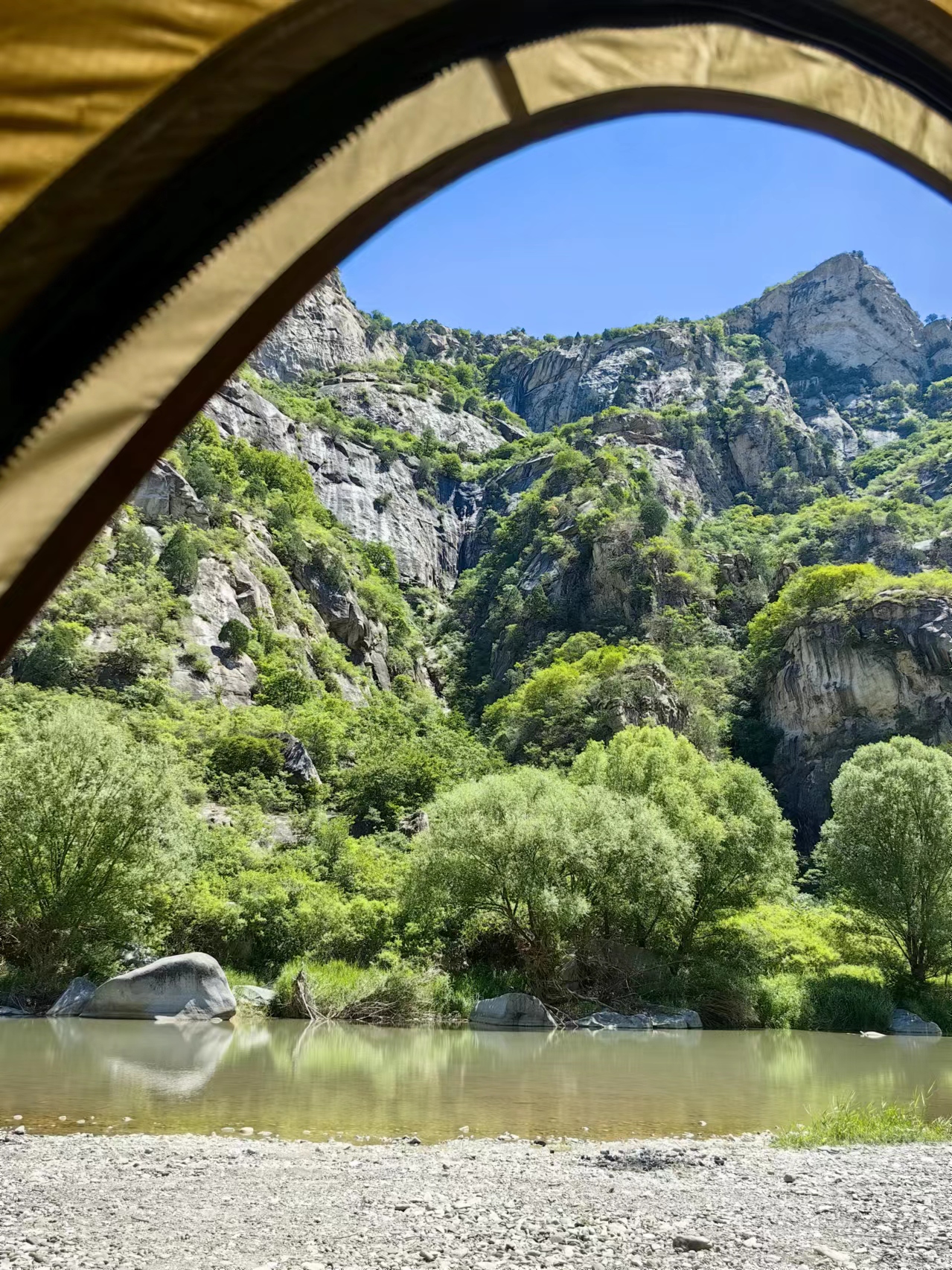 北京懷柔白河灣。受訪者供圖