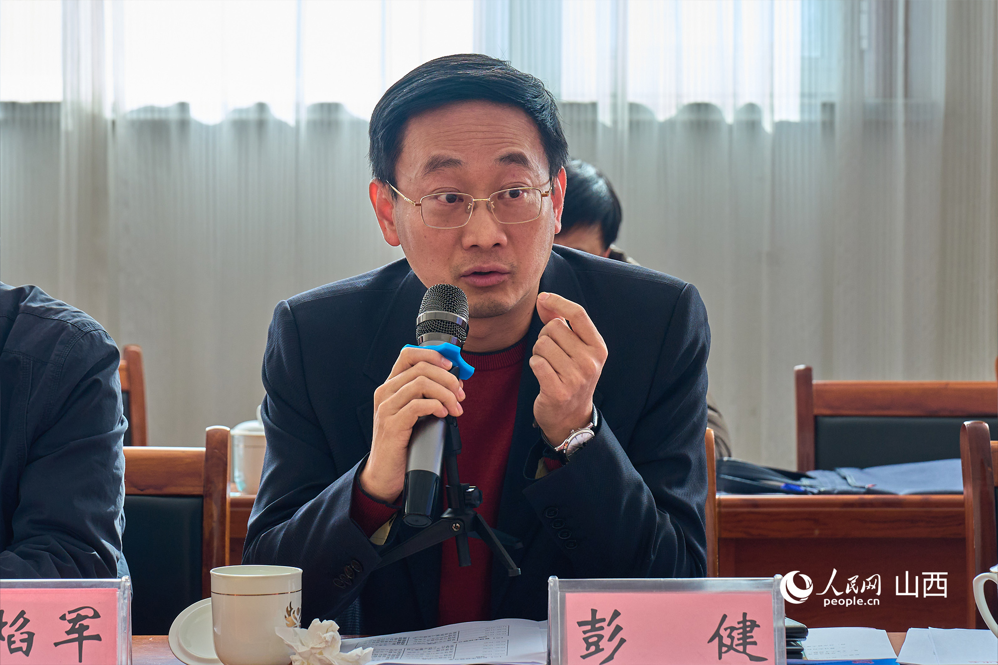 文化和旅游部文化和旅游研究基地（中國(guó)傳媒大學(xué)）主任彭健。人民網(wǎng) 張超寧攝