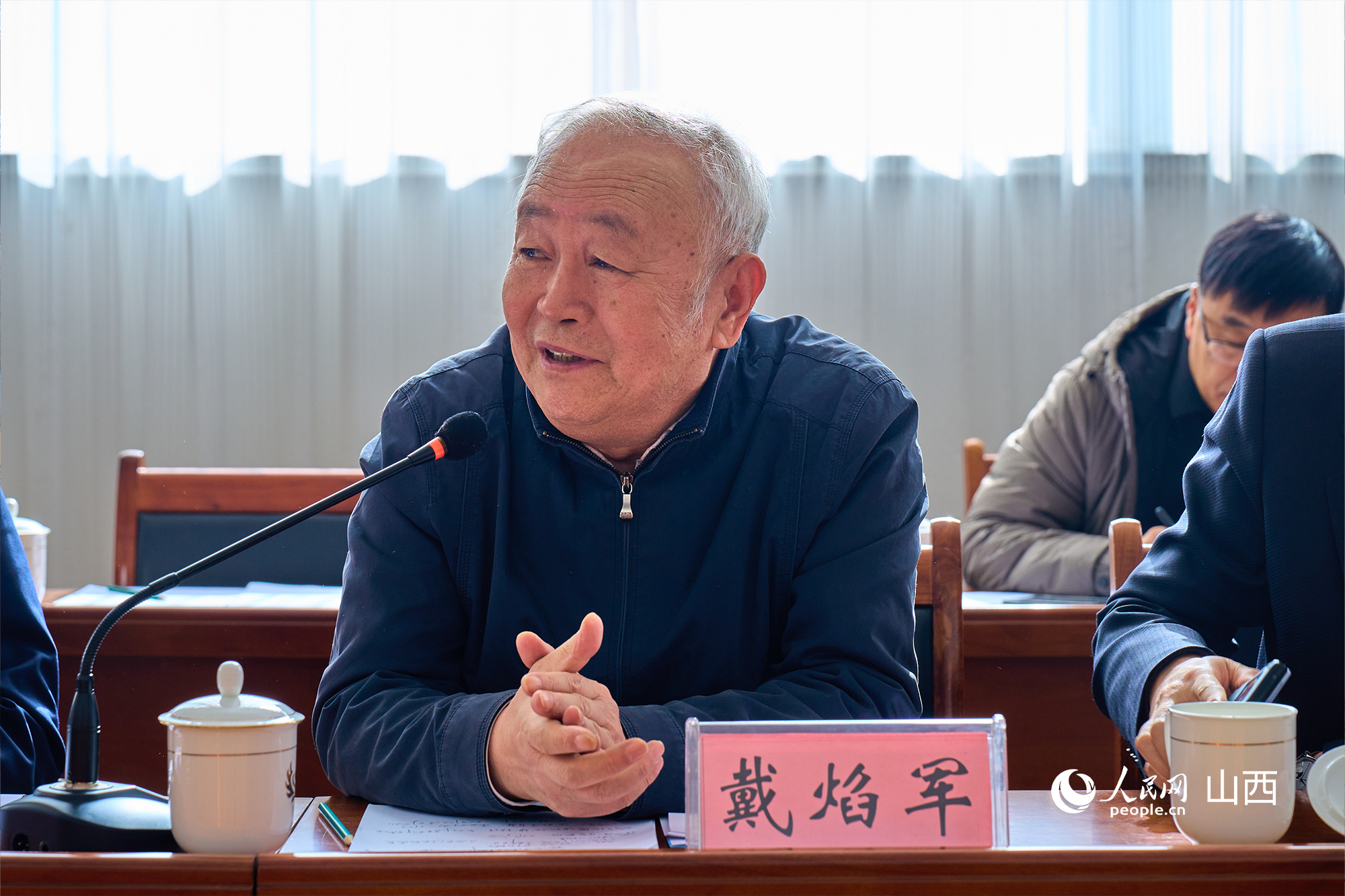 中央黨校（國(guó)家行政學(xué)院）黨建教研部原副主任、教授戴焰軍。人民網(wǎng) 張超寧攝